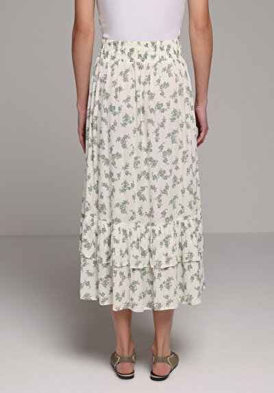 Image de Jupe Ecru   Uni Maxi Femme