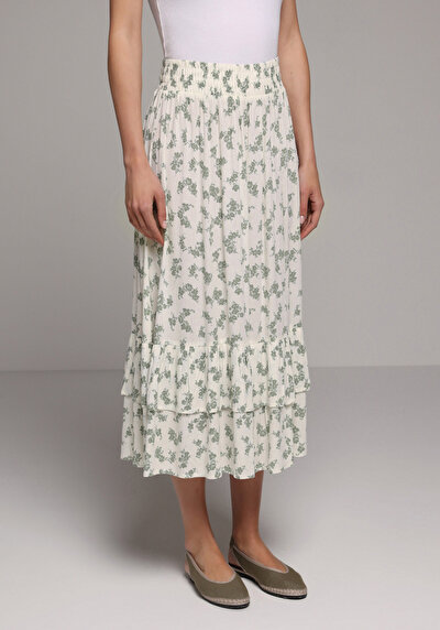 Image de Jupe Ecru   Uni Maxi Femme