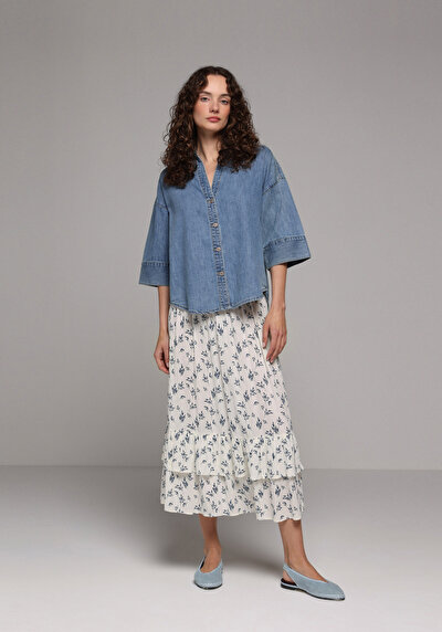 Image de Jupe Multicolou   Uni Maxi Femme
