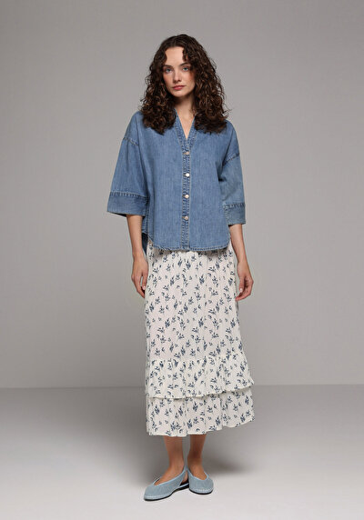 Image de Jupe Multicolou   Uni Maxi Femme