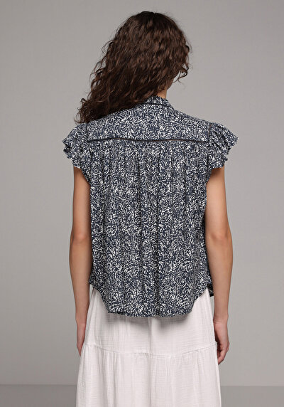Image de Chemise À Manches Courtes Marine  Fashion Fit Femme