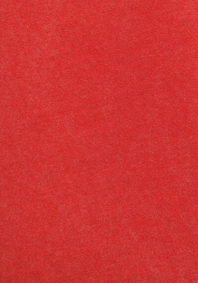 Afficher les détails de T-shirt À Manches Courtes Rouge Regular Fit Droit Femme