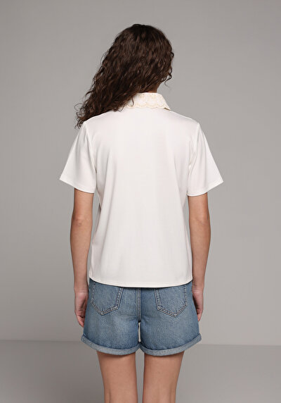 Image de Blanc Regular Fit  Droit Pique Femme