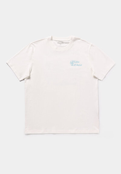 Image de T-shirt À Manches Courtes Blanc Comfort Fit Droit Homme