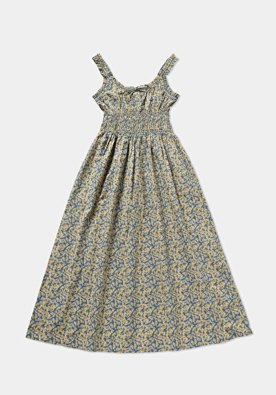 Image de Robe Bleu Regular Fit  Mdi Popeline Femme