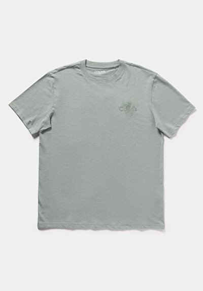 Image de T-shirt À Manches Courtes Vert Comfort Fit Droit Homme