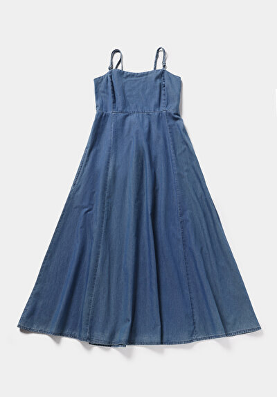 Afficher les détails de Robe  Regular Fit  Maxi Jean Femme