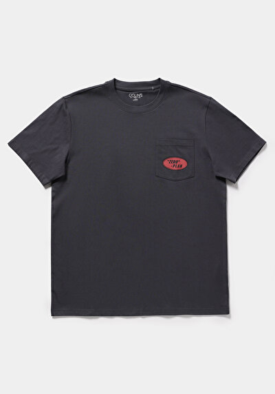 Image de T-shirt À Manches Courtes Anthracite Comfort Fit Droit Homme
