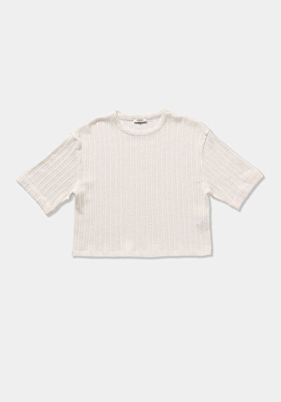 Image de Tricoter Ecru Regular Fit  Femme