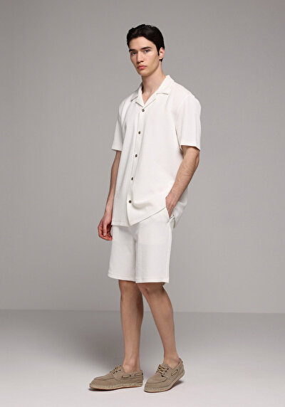 Image de Short Blanc Regular Fit Homme