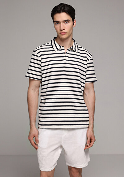 Image de Short Blanc Relaxed Fit Homme