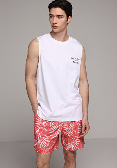Image de Short De Bain Corail Regular Fit Doublé Homme