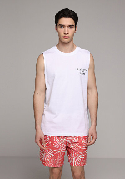 Image de Short De Bain Corail Regular Fit Doublé Homme