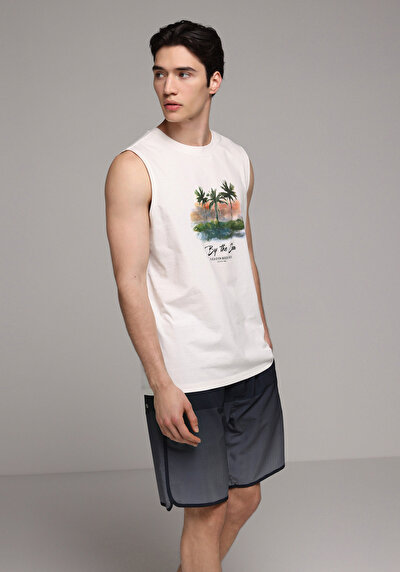 Afficher les détails de Short De Bain Marine Slim Fit Doublé Homme