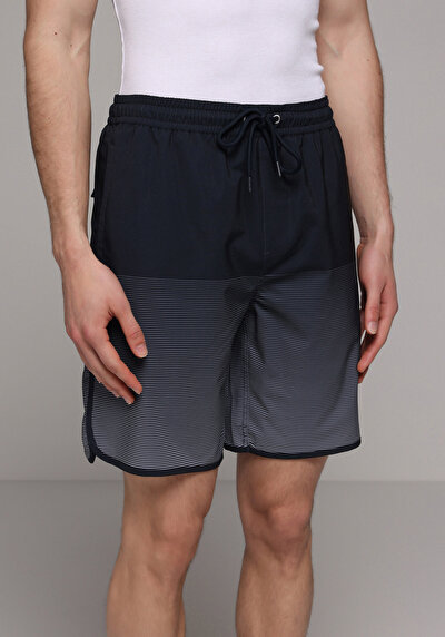 Afficher les détails de Short De Bain Marine Slim Fit Doublé Homme