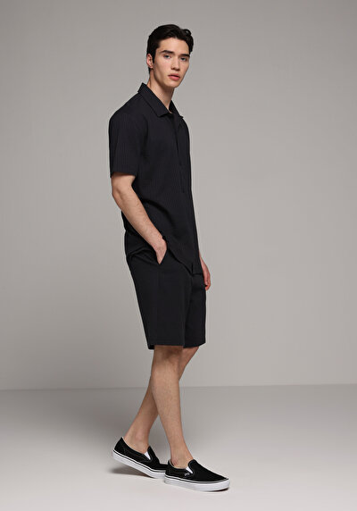 Image de T-shirt Polo À Manches Courtes Marine Droit Regular Fit Homme