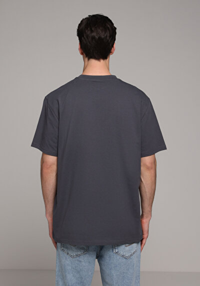 Image de T-shirt À Manches Courtes Anthracite Comfort Fit Droit Homme
