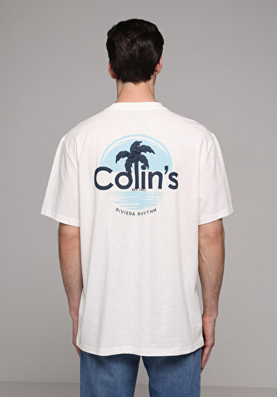 Image de T-shirt À Manches Courtes Blanc Comfort Fit Droit Homme