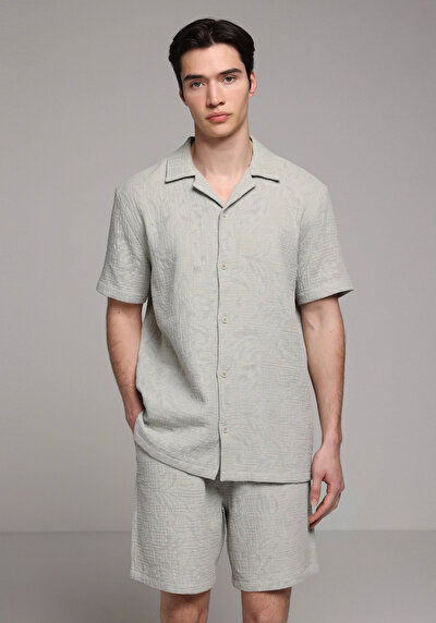 Image de Chemise À Manches Courtes Vert Jakarli Regular Fit Homme