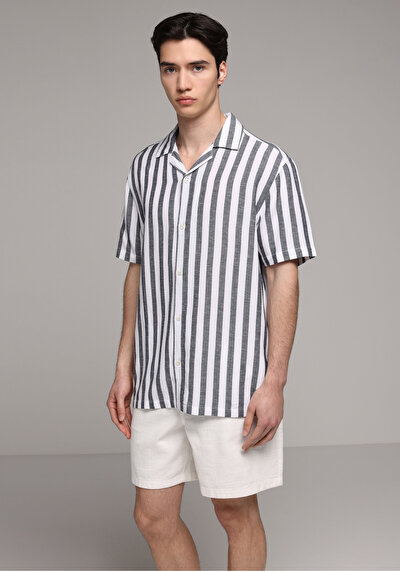 Image de Short Blanc Relaxed Fit Homme