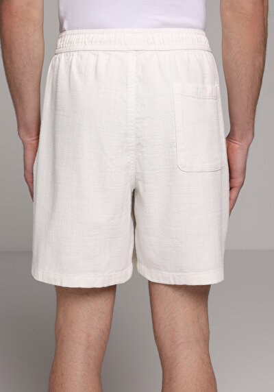 Image de Short Blanc Relaxed Fit Homme