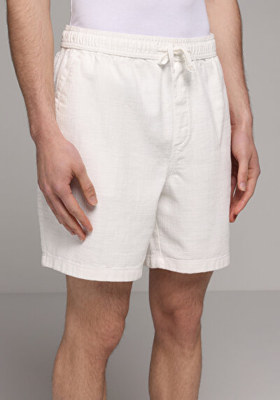 Image de Short Blanc Relaxed Fit Homme