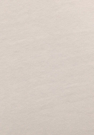 Afficher les détails de T-shirt À Manches Courtes Beige Regular Fit Droit Homme