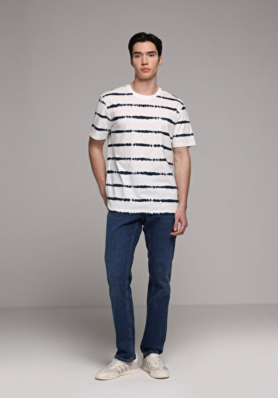Image de 044 Karl Pantalon    En Jean Straight Fit Homme
