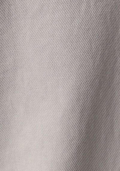 Afficher les détails de Pantalon Blanc Straight Leg Medium Rise En Sergé Regular Fit Homme