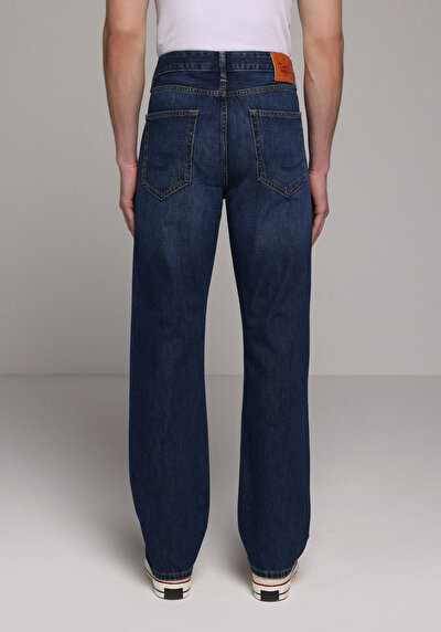 Image de 045 David Pantalon Bleu Foncé   En Jean Regular Fit Homme
