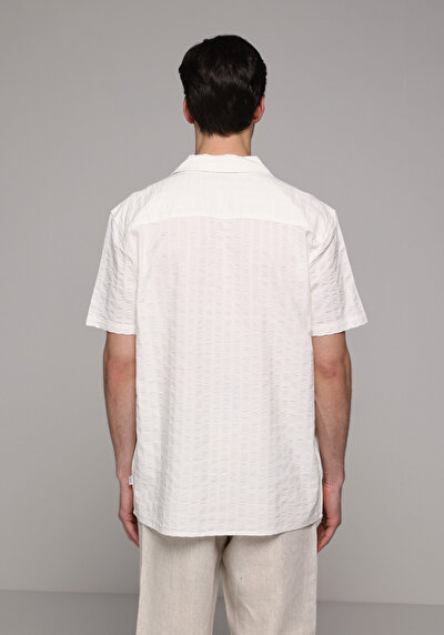Image de Chemise À Manches Courtes Blanc Jakarli Regular Fit Homme