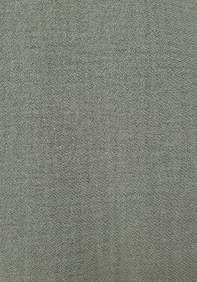 Afficher les détails de Chemise À Manches Longues Vert Relaxed Fit Droit Tissu Froissé Homme