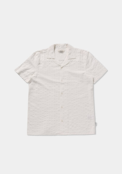 Image de Chemise À Manches Courtes Blanc Jakarli Regular Fit Homme