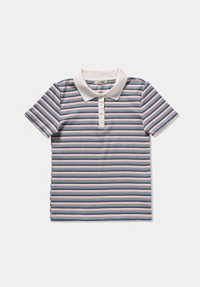 Image de Rose Slim Fit  Rayé Côtelé Femme