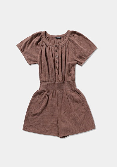 Afficher les détails de Salopette Marron Regular Fit   Femme