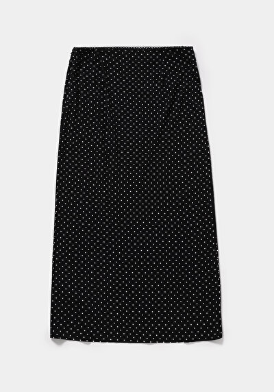 Image de Jupe Noir  Pois Shally Maxi Femme