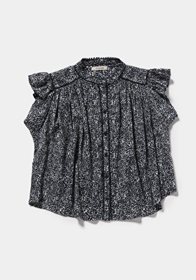 Image de Chemise À Manches Courtes Marine  Fashion Fit Femme