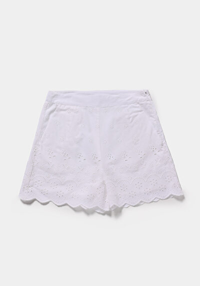Afficher les détails de Short Blanc Regular Fit Femme
