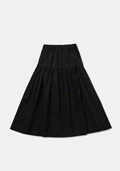 Image de Jupe Noir  Droit Uni Maxi Femme