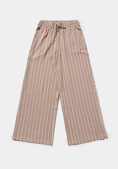 Image de Pantalon  Straight Leg High Rise En Uni Regular Fit Femme