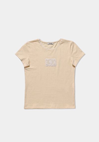 Image de Blouse À Manches Courtes Jaune Slim Fit Manches Courtes Femme