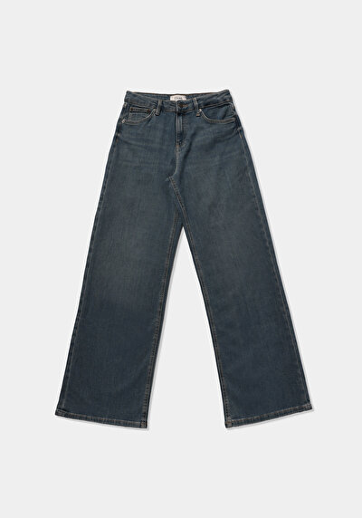 Afficher les détails de 970 Berry Pantalon    En Jean Regular Fit Femme