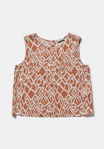 Image de Chemise À Manches Courtes Marron  Fashion Fit Femme
