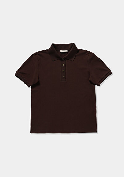 Image de Marron Slim Fit  Droit Pique Femme
