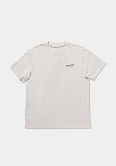 Image de T-shirt À Manches Courtes Blanc Comfort Fit Droit Homme