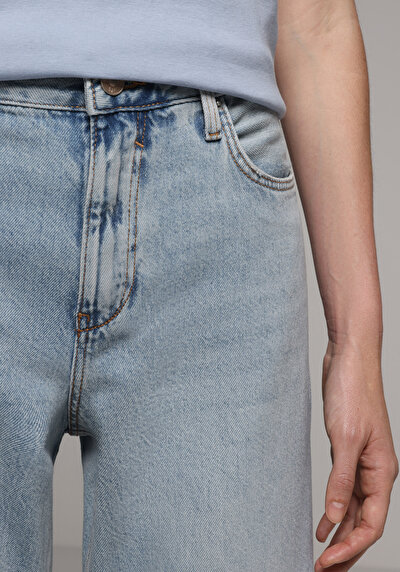 Image de 880 Elisa Pantalon  Straight Leg Medium Rise En Jean Straight Fit Femme