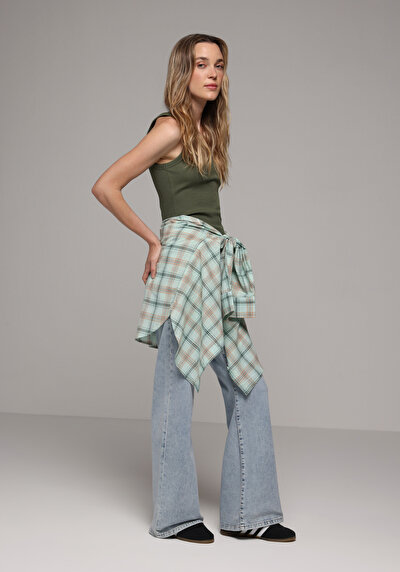 Image de 793 Marissa Pantalon  Wide Leg High Rise En Jean Regular Fit Femme