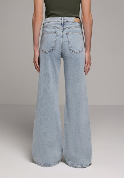 Image de 793 Marissa Pantalon  Wide Leg High Rise En Jean Regular Fit Femme