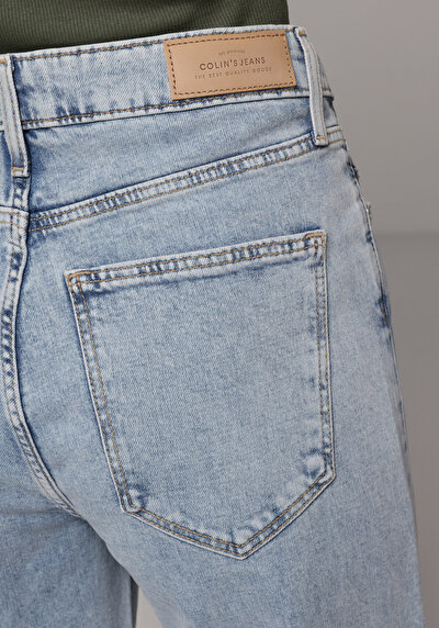 Image de 793 Marissa Pantalon  Wide Leg High Rise En Jean Regular Fit Femme