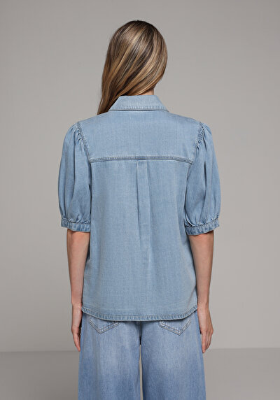 Image de Chemise À Manches Courtes Droit Regular Fit Femme